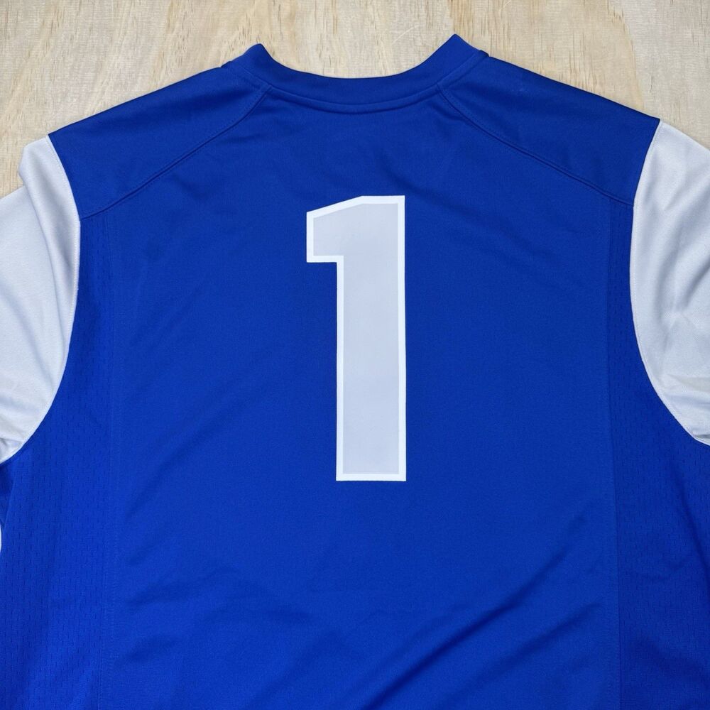 NEW XL Air Force Falcons Nike #1 Football Game Jersey PRINTED Blue Gray - Picture 10 of 12